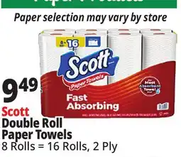 Ocean State Job Lot Scott Double Roll Paper Towels offer
