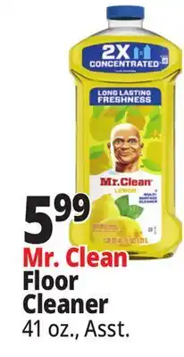 Ocean State Job Lot Mr. Clean Floor Cleaner offer