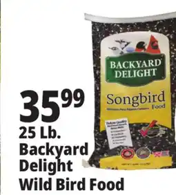 Ocean State Job Lot Backyard Delight Songbird Food 25 lbs offer