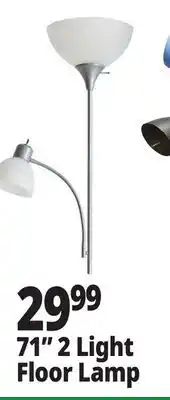 Ocean State Job Lot 71 2 Light Floor Lamp offer