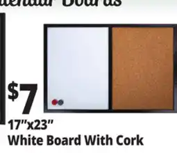 Ocean State Job Lot 17x23 White Board With Cork offer
