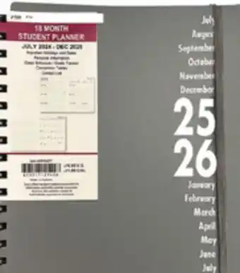 Ocean State Job Lot 2025/202618 Student Planners offer