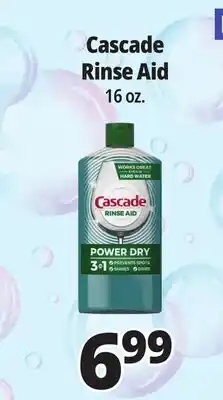 Ocean State Job Lot Cascade Rinse Aid offer