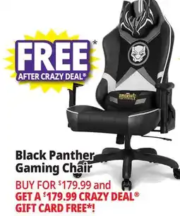 Ocean State Job Lot Neo Chair Marvel RAP Series Gaming Chair Black Panther offer