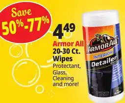 Ocean State Job Lot Armor All 20-30 Ct. Wipes Wipes offer