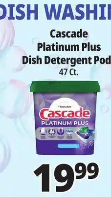 Ocean State Job Lot Cascade Platinum Plus Dish Detergent Pods offer