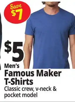 Ocean State Job Lot Men's Famous Maker T-Shirts offer