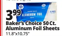 Ocean State Job Lot Baker's Choice 50 Ct. Aluminum Foil Sheets offer