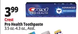 Ocean State Job Lot Crest Pro Health Toothpaste offer