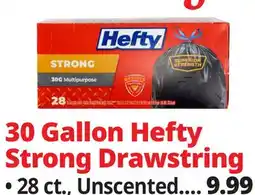 Ocean State Job Lot Hefty 30 Gallon Trash Bags 28 ct. Count offer