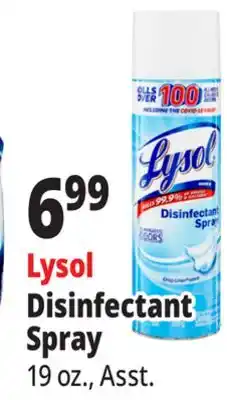 Ocean State Job Lot Lysol Disinfectant Spray offer