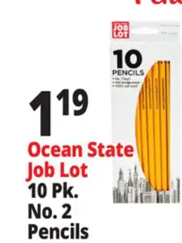 Ocean State Job Lot Ocean State Job Lot No.2 Pencils 10-Count offer