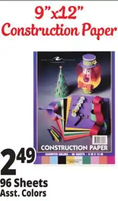 Ocean State Job Lot Construction Paper 96 Sheets offer