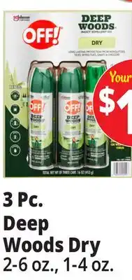 Ocean State Job Lot Off! Deep Woods Insect Repellent 3pk offer