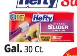 Ocean State Job Lot Hefty Storage Gallon Slider Bags 30 Count offer