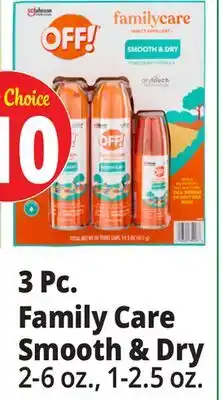 Ocean State Job Lot Off! Smooth & Dry Insect Repellent 3pk offer
