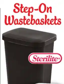 Ocean State Job Lot Sterilite Step-On Black Wastebasket 11.9 Gal offer