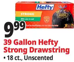 Ocean State Job Lot Hefty Strong Lawn & Leaf 39 Gallon Trash Bags 18 Count offer