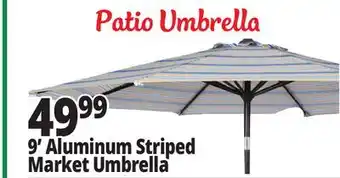Ocean State Job Lot 9' Aluminum Market Umbrella with Tilt offer