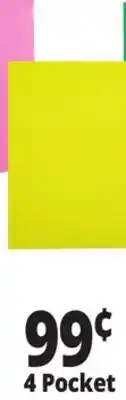 Ocean State Job Lot Premium Laminated Paper 4-Pocket Portfolio offer