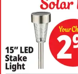 Ocean State Job Lot Outdoor Living Accents Solar LED Garden Stake 15 offer