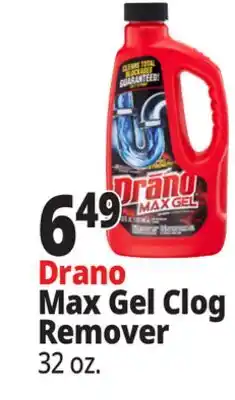 Ocean State Job Lot Drano Pro Strength Max Gel Clog Remover 32 oz offer