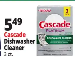 Ocean State Job Lot Cascade Platinum Dishwasher Cleaner 3 Pack offer