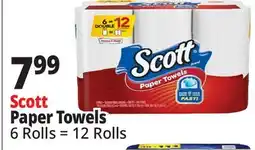 Ocean State Job Lot Scott Choose-A-Size Double Roll Paper Towels offer