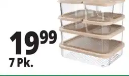 Ocean State Job Lot Home Living 7-Piece Glass Storage Set offer