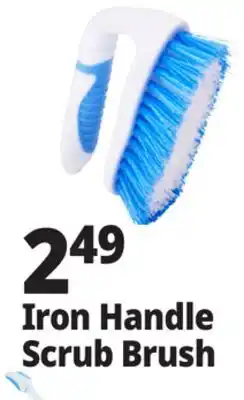 Ocean State Job Lot Gleam Iron Handle Scrub Brush offer