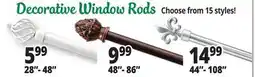 Ocean State Job Lot Decorative Window Rods offer