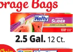 Ocean State Job Lot Hefty Storage Jumbo Gallon Slider Bags 12 Count offer