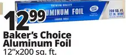 Ocean State Job Lot Baker's Choice Premium Quality Aluminum Foil Jumbo Roll 200' offer