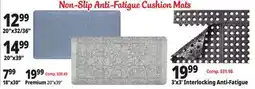 Ocean State Job Lot Non-Slip Anti-Fatigue Cushion Mats offer