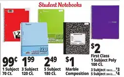 Ocean State Job Lot Notebooks offer