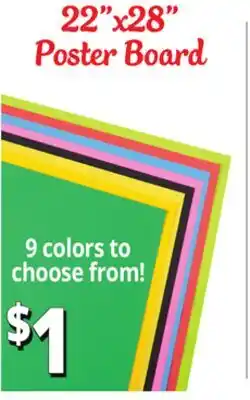 Ocean State Job Lot Poster Boards offer