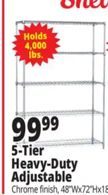 Ocean State Job Lot 5-Tier Heavy-Duty Adjustable offer