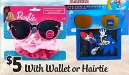 Ocean State Job Lot Kids Sunglasses with Wallet or Hairtie offer