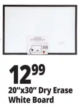 Ocean State Job Lot 20x30 Dry Erase White Board offer