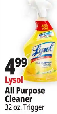 Ocean State Job Lot Lysol All Purpose Lemon Breeze Cleaner 32 oz offer