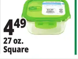 Ocean State Job Lot Glass Container 27 oz. Square offer