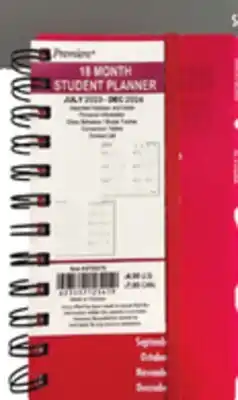 Ocean State Job Lot 4x6 2025-2026 Premiere 18 Month Student Planner offer
