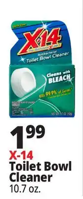 Ocean State Job Lot X-14 Antibacterial Drop-In Toilet Bowl Cleaner offer