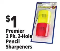 Ocean State Job Lot Premiere 2 Hole Pencil Sharpener 2-Count offer