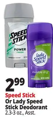 Ocean State Job Lot Lady Speed Stick Powder Fresh Invisible Dry Antiperspirant Deodorant 2.3 oz offer