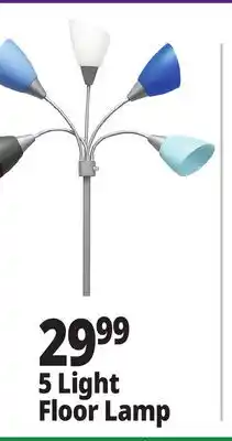 Ocean State Job Lot 5 Light Floor Lamp offer