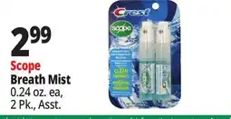 Ocean State Job Lot Scope Breath Mist offer