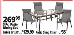 Ocean State Job Lot 5 Pc. Patio Dining Set offer