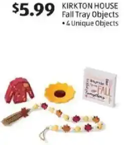 Aldi Kirkton house fall tray objects offer