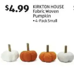 Aldi Kirkton house fabric woven pumpkin offer